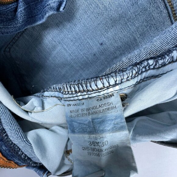 Lee Straight Fit Tapered Leg Jeans Mens Size 36X30 Extreme Motion 2015042 Blue - Picture 6 of 12